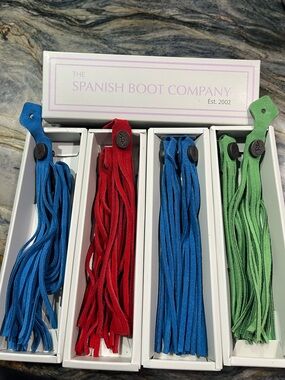 4 pairs of Spanish Boot Company Boot Tassels -  (see photo for colors)